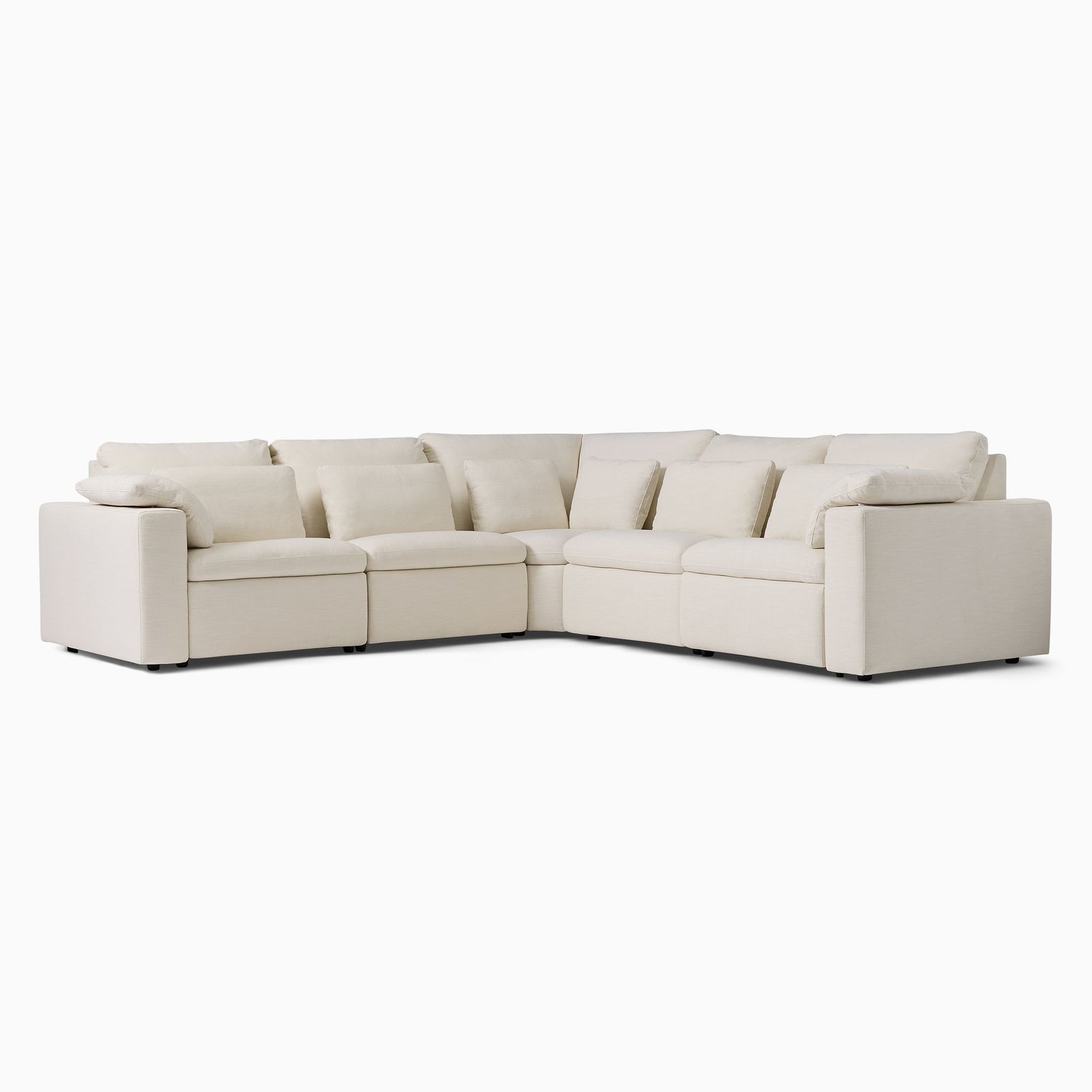 nanialiving-build-sofa Corner Guest Sofa Modern White Minimalist nanialiving.com