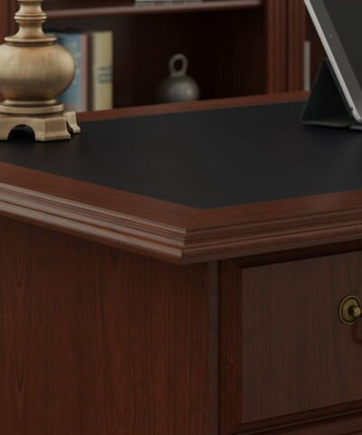 Teak Minimalist Office Desk Brown Work Desk