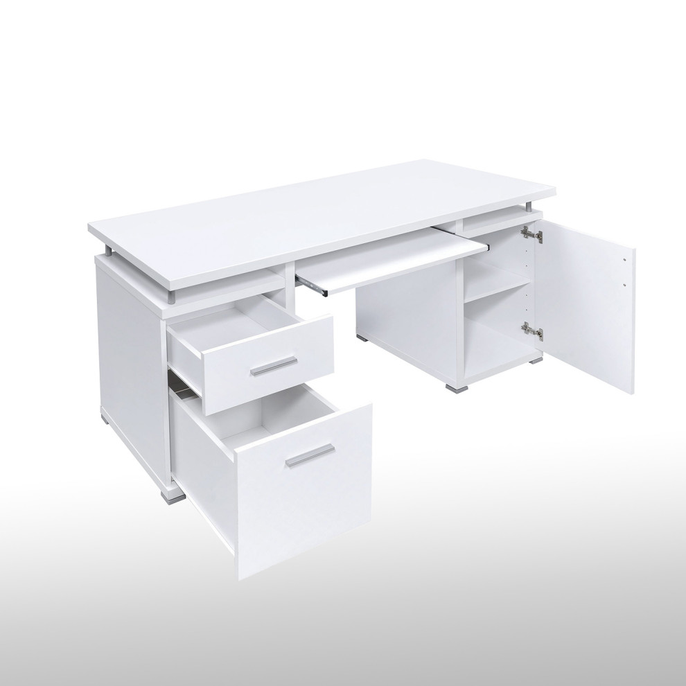 Minimalist Work Desk White Duco Paint Work Desk