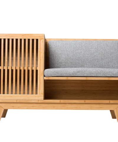 Minimalist Modern Japanese Style Teak Shoe Rack