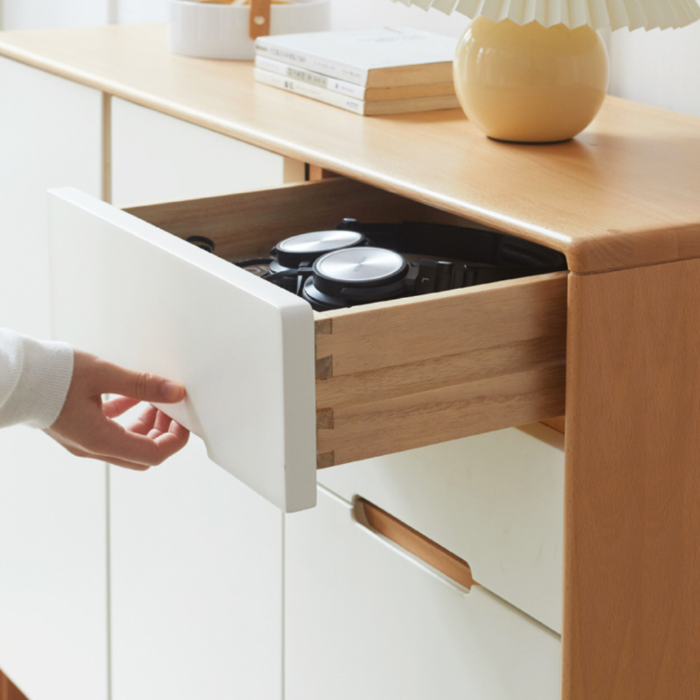 Minimalist Teak Shoe Cabinet Shoe Rack With 3 Cheap Drawers