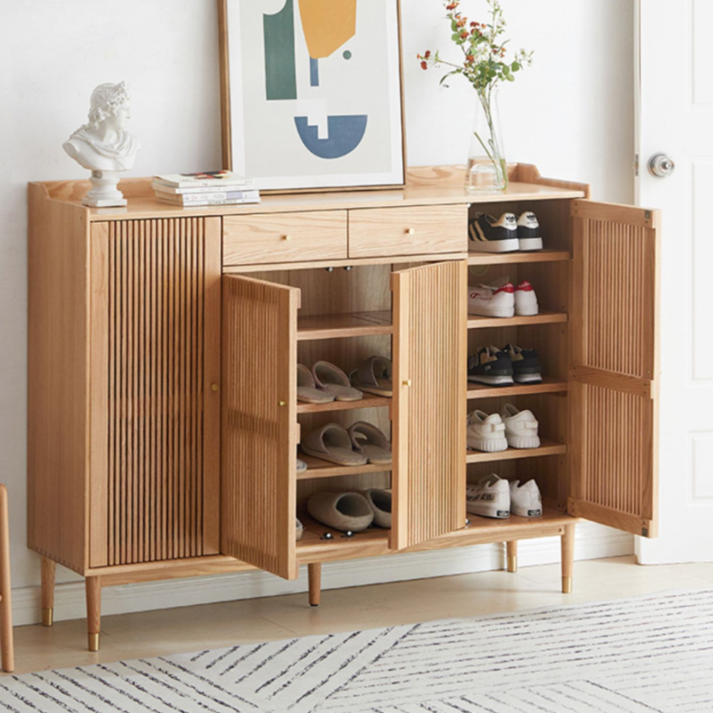 Shoe Cabinet Shoe Storage Cabinet Minimalist Teak Shoe Rack