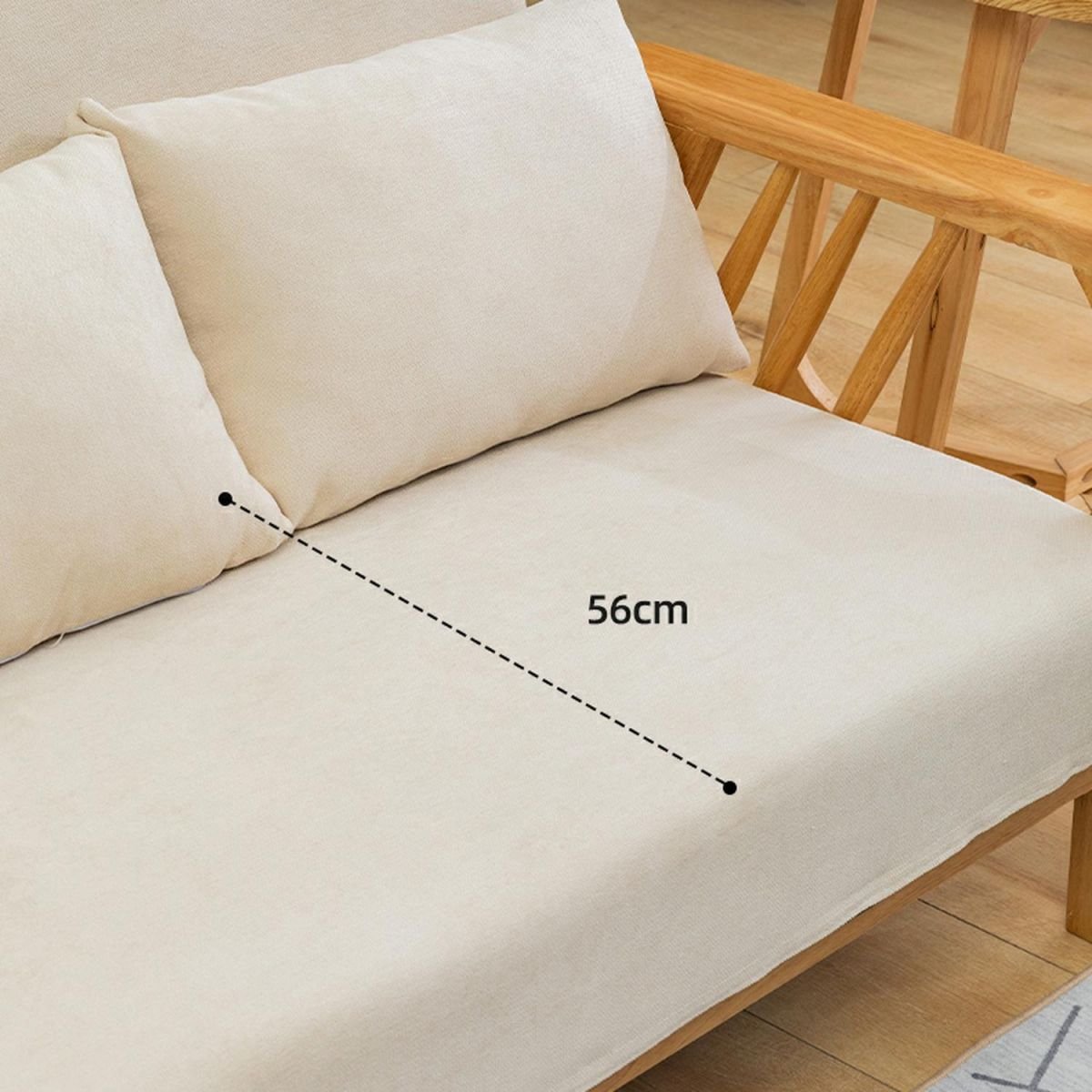 Scandinavian Style Teak Minimalist Guest Chair Set