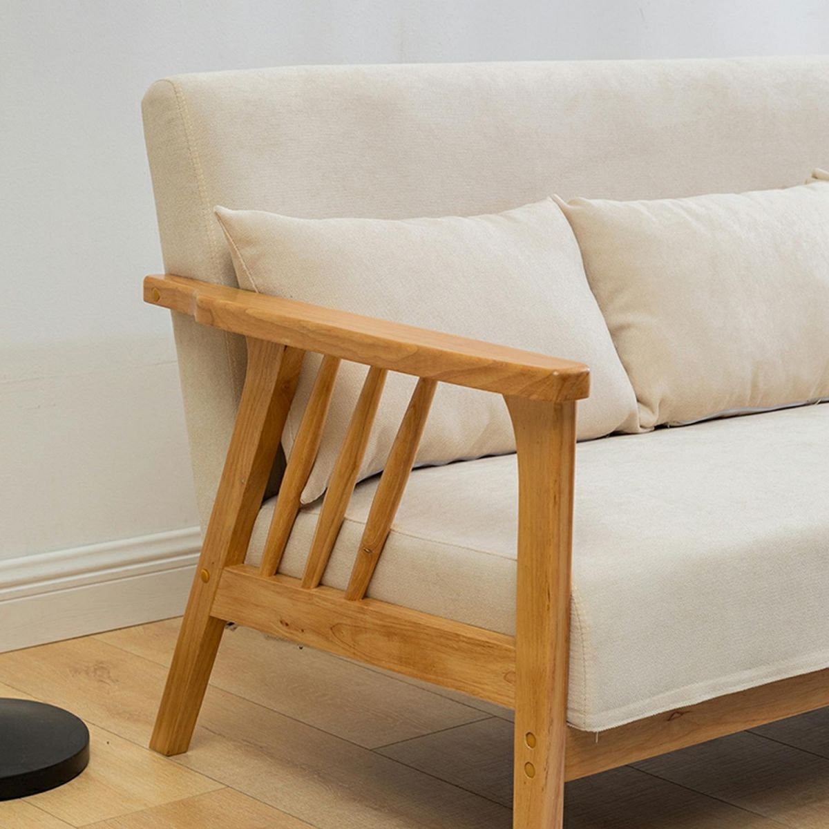 Scandinavian Style Teak Minimalist Guest Chair Set