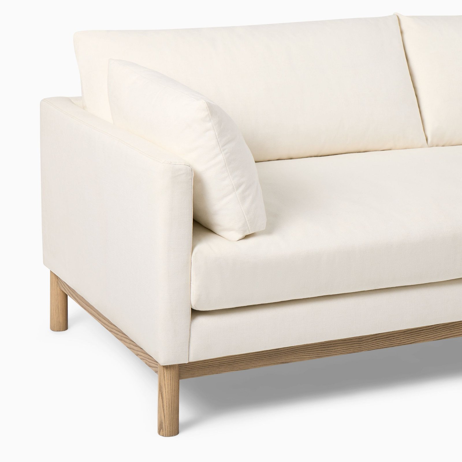 nania living sofa 5 Minimalist Guest Sofa Set With Minimalist Teak Guest Table