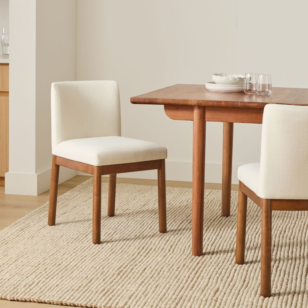 Modern Minimalist Dining Table Set Teak Dining Table Set