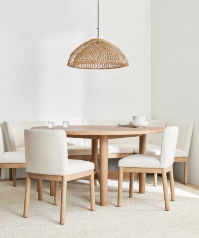 Minimalist Dining Table Set With Sudur Sofa And 3 Chairs