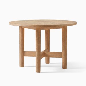 modern teak minimalist dining table set