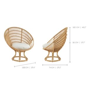 Rattan Sunchair With Cushion United Arab Emirates