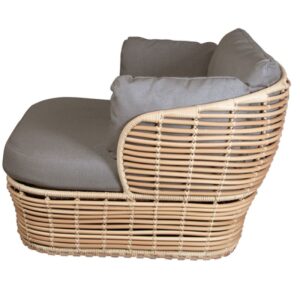 Rattan Wicker Sofa Lounger Chair With Cushions Netherlands