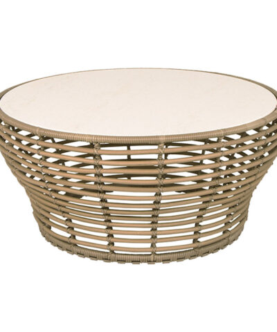 Minimalist Rattan Round Large Coffee Table France