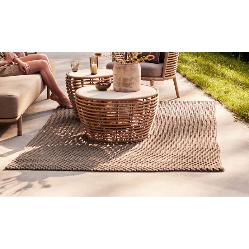 Minimalist Rattan Round Small Coffee Table Spain