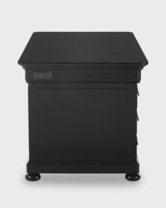 Black Minimalist Director's Desk Cheap Black Teak Worktable