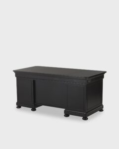 Black Minimalist Director's Desk Cheap Black Teak Worktable