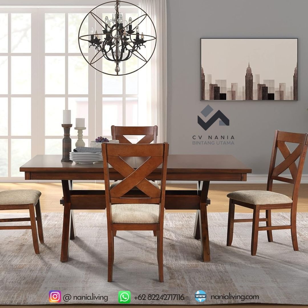 nanialiving-2 Minimalist Teak Dining Table 8 Seats Luxury