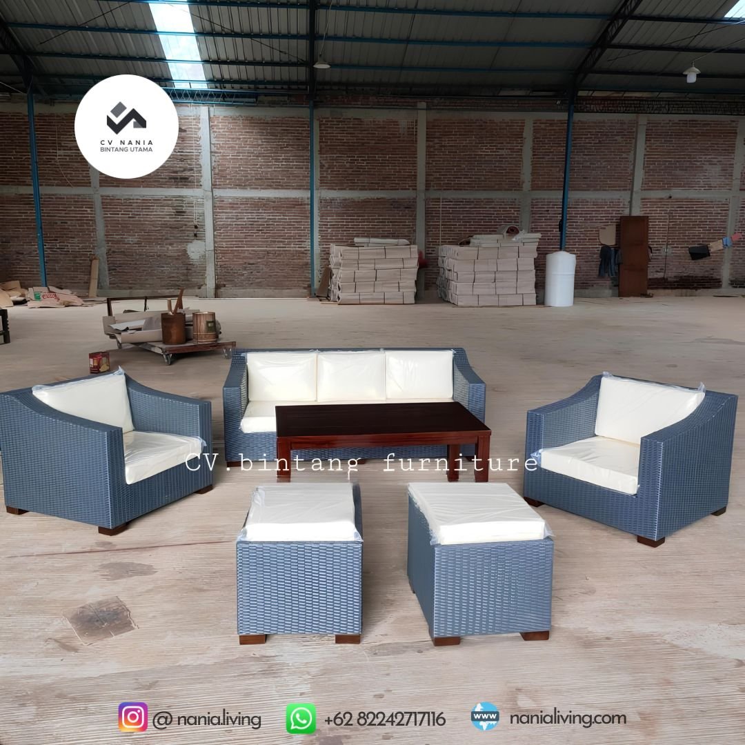 nanialiving-3 Synthetic Rattan Sofa Rattan Guest Chair