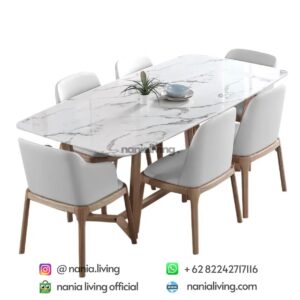 Luxury 6-seater Marble Dining Table