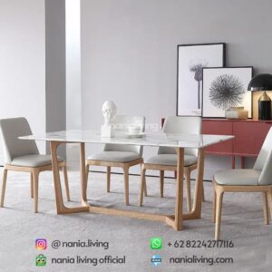 Luxury 6-seater Marble Dining Table
