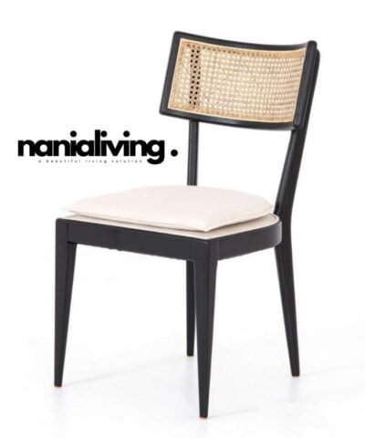 minimalist dining room rattan chairs