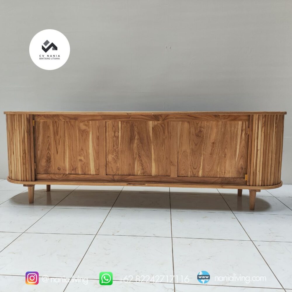 Sideboard Tv line Minimalist Drawer Natural