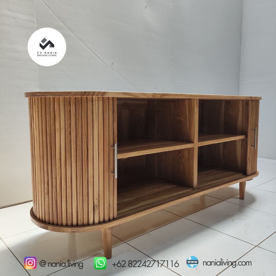 nania living bufet natural 3 cv nania bintang utama