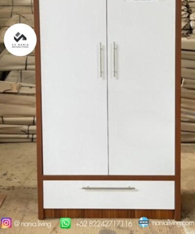 White 2-door Hpl Cabinet
