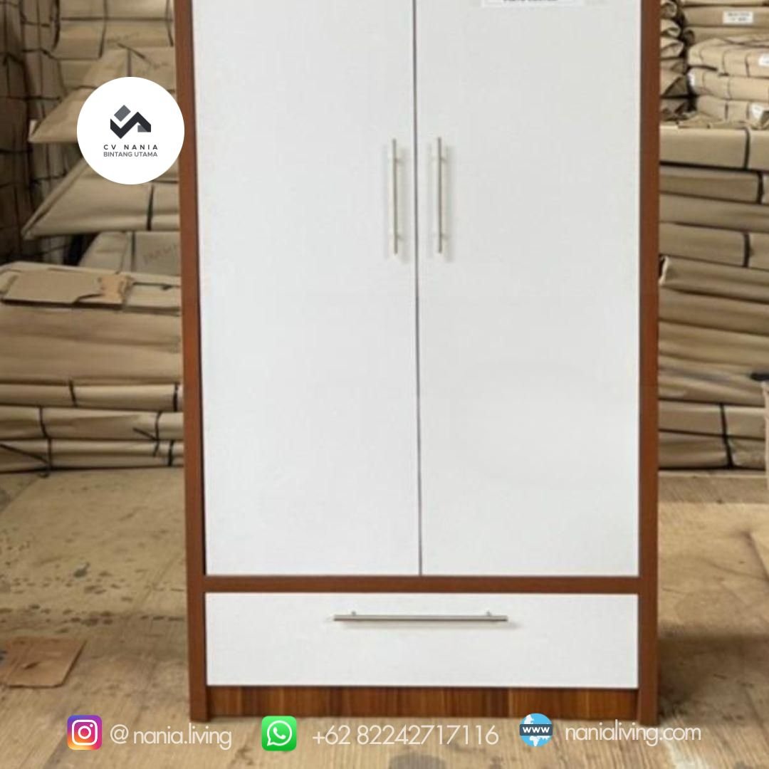 White 2-door Hpl Cabinet