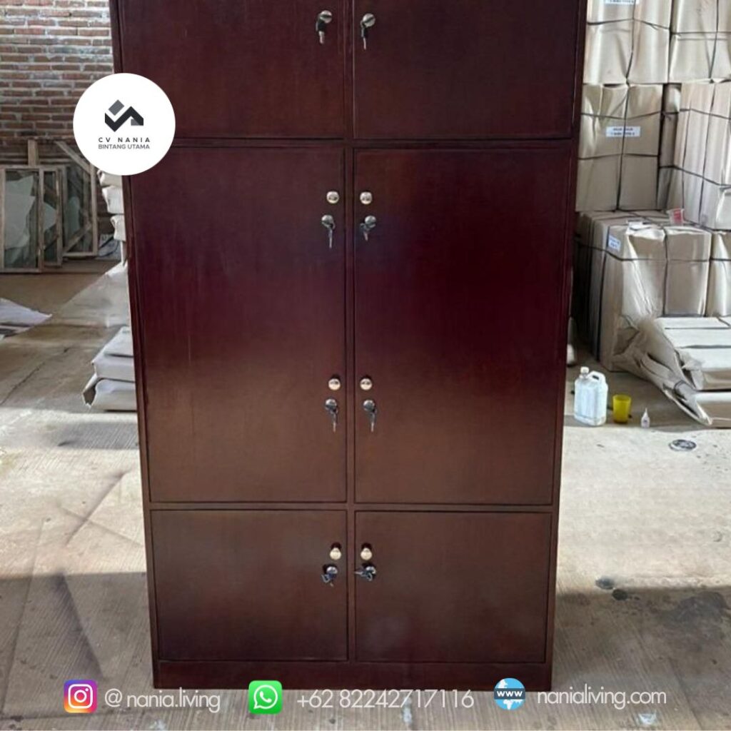 Teak Wood Locker Cabinet With Plywood Combination