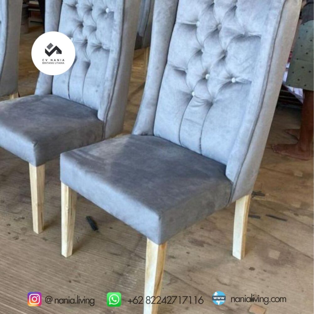 Elegant Dining Chair Bleaching Legs