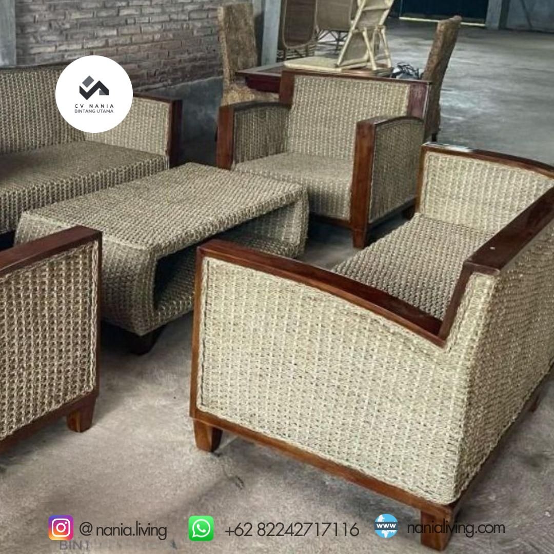 Classic Teak Wood Combination Rattan Guest Chair