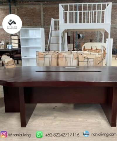 Teak Wood Meeting Table With Plywood Combination