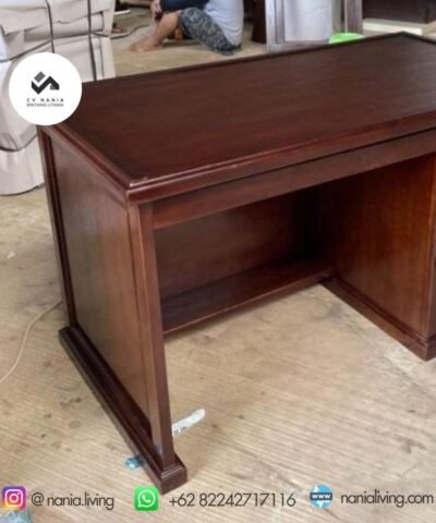 Teak Minimalist Government Desk