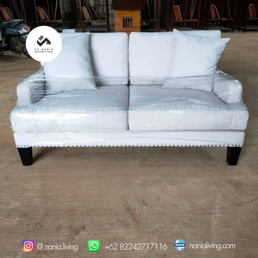 Sofa Minimalis 2 Seater White