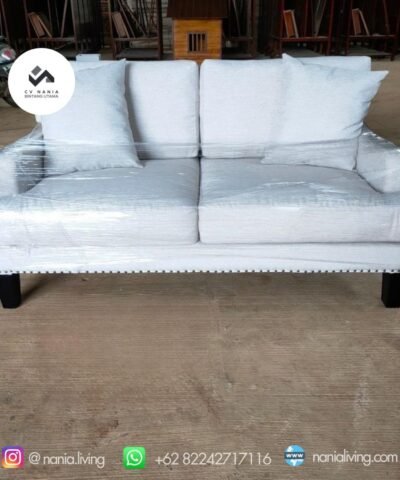 Sofa Minimalis 2 Seater White