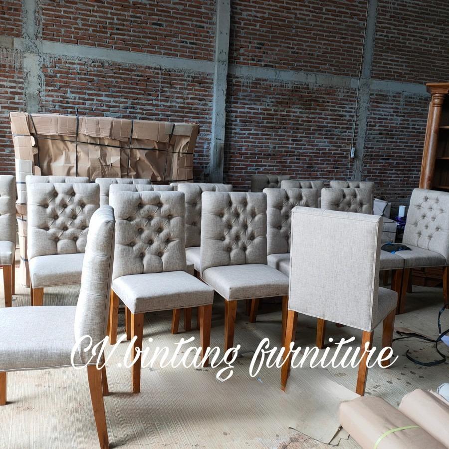 Latest Luxury Upholstered Teak Dining Chairs