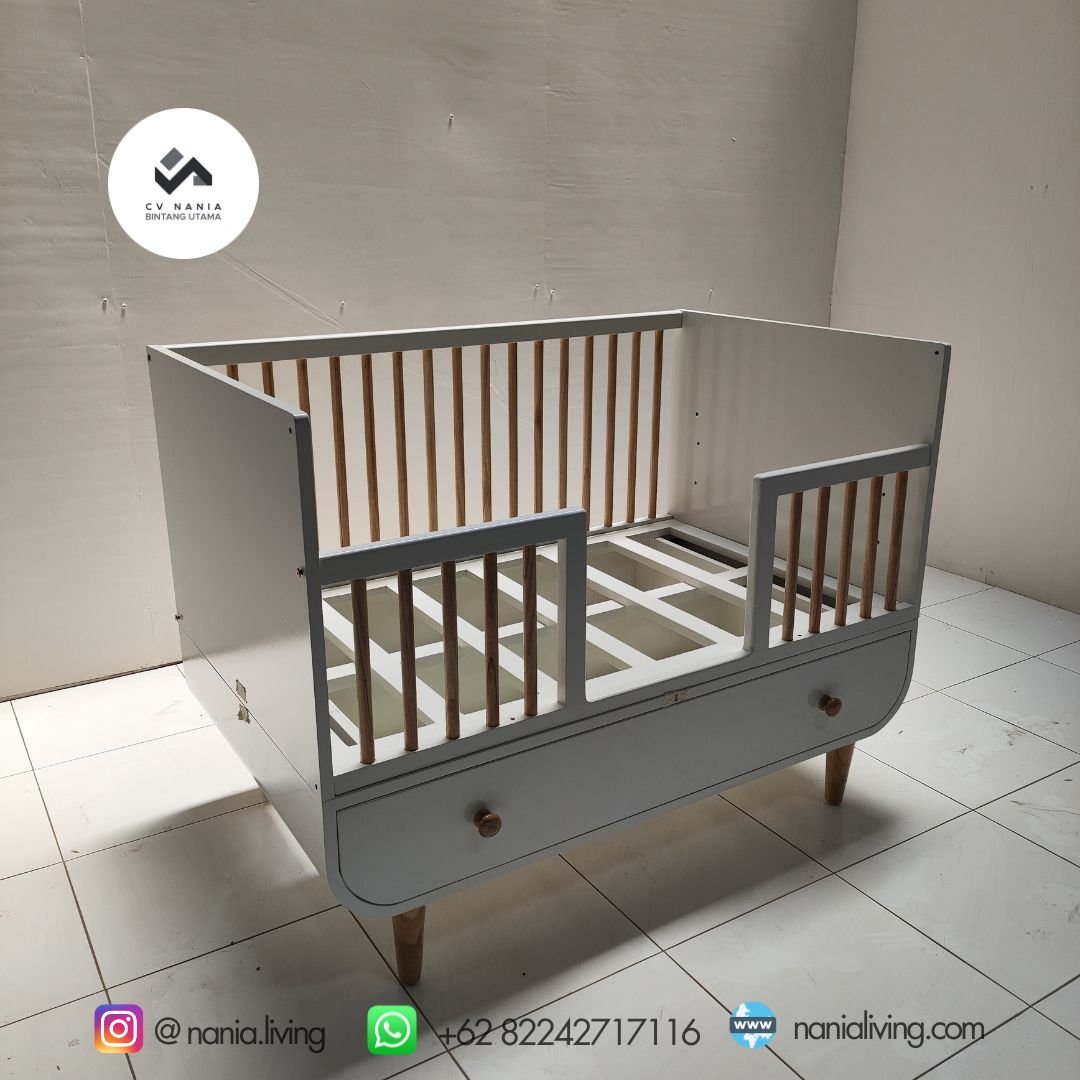 Baby Box Minimalist Transformable White 2 cv nania bintang utama
