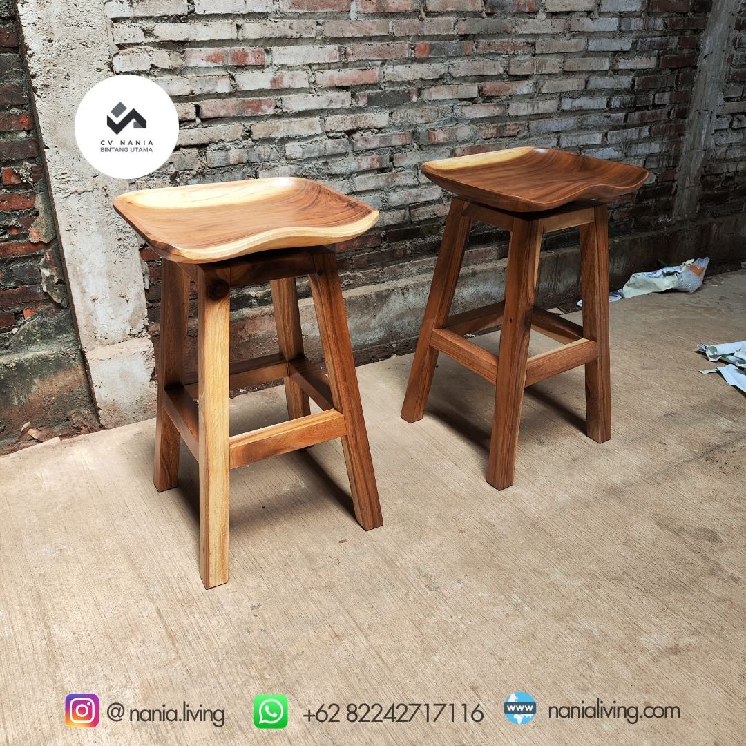 Cafe Bar Stools Swivel Trembesi 2 cv nania bintang utama