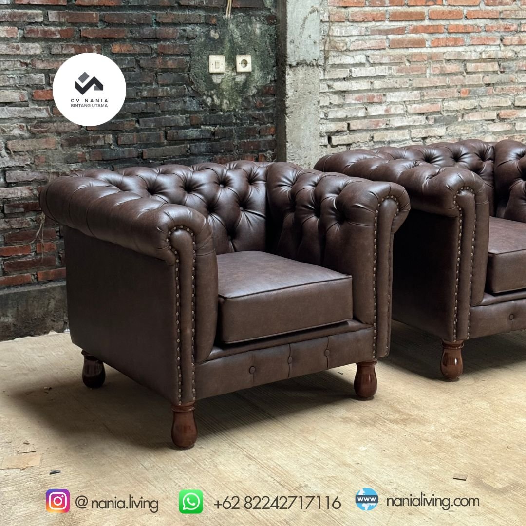 Sofa Chesterfield Cafe Sofa Brown 2 Sofa Chesterfield Cafe Sofa Brown