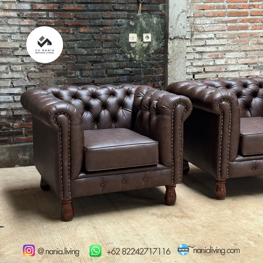 Sofa Chesterfield Cafe Sofa Brown 3 nania living Sofa Chesterfield