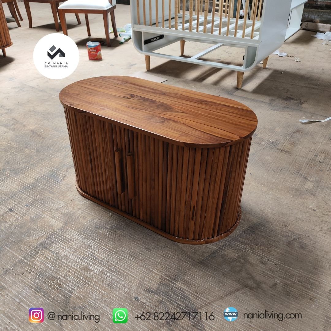 Mini Sideboard Minimalist Teak Wood