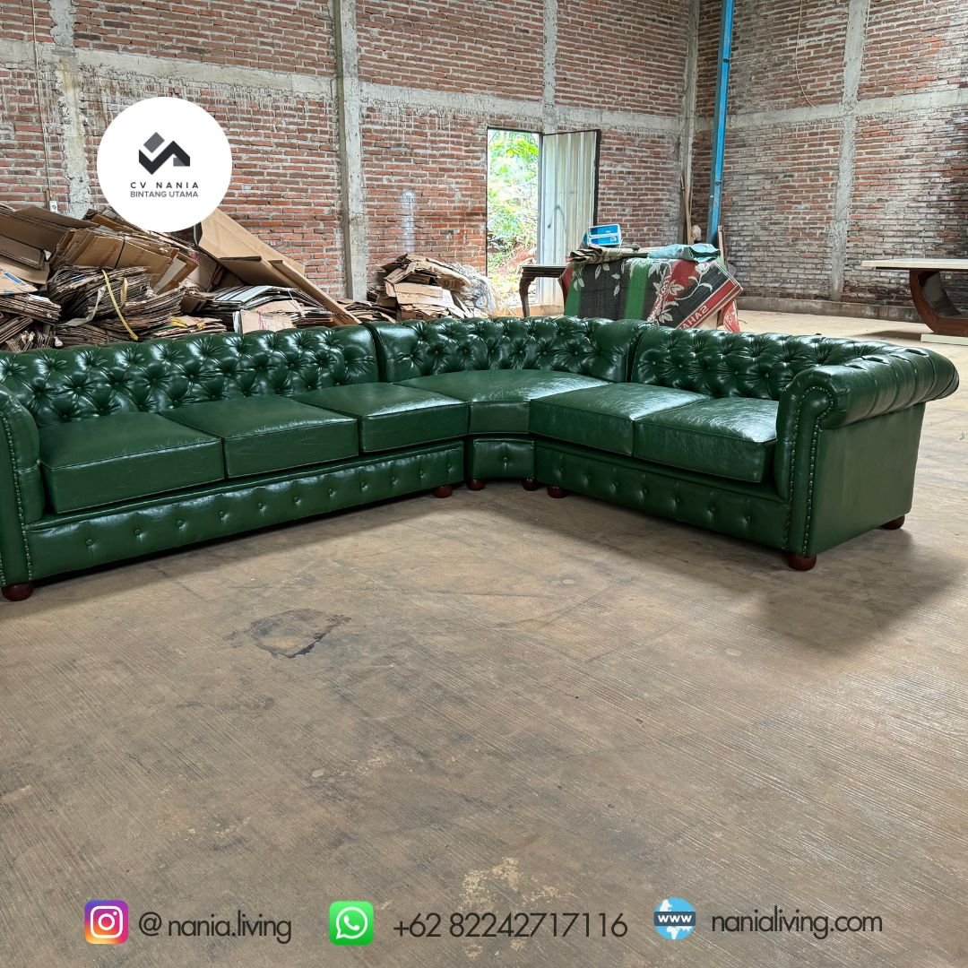 nania living sofa chesterfield L hijau 10 nanialiving