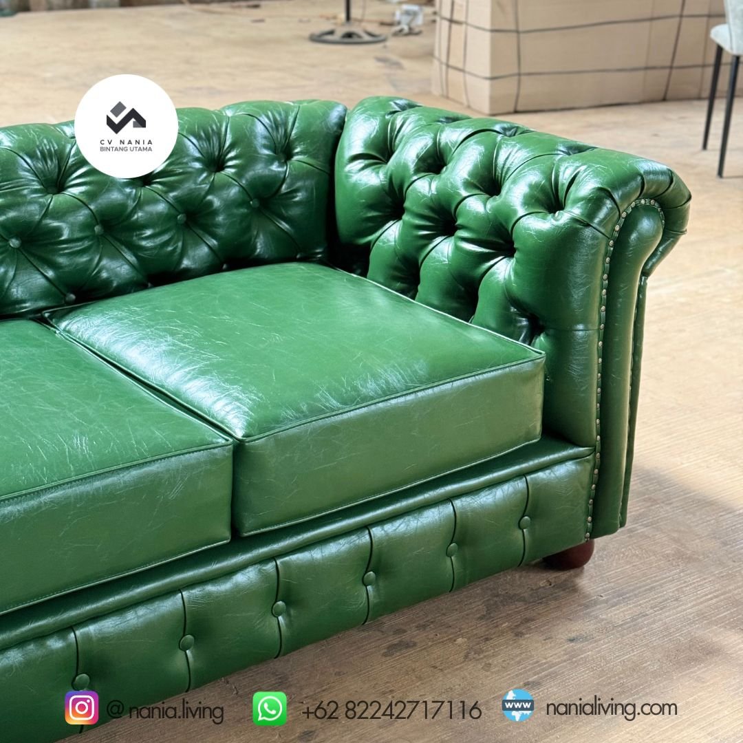 nania living sofa chesterfield L hijau 5 nania living Sofa Chesterfield