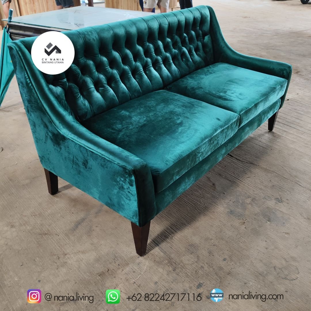 nania living sofa hijau 3 cv nania bintang utama