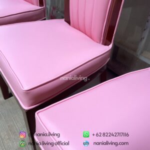 Cross Dining Chairs Pink Elegant nania living