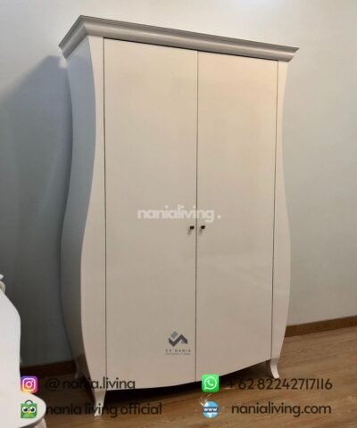 Elegant Wardrobe 2 Doors White