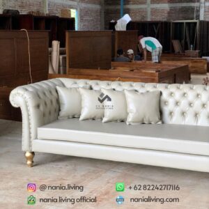 Guest Sofa Super L Shape White