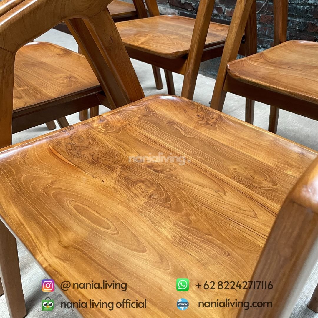dudukan Hiroshima Teak Cafe Chairs nania livnig
