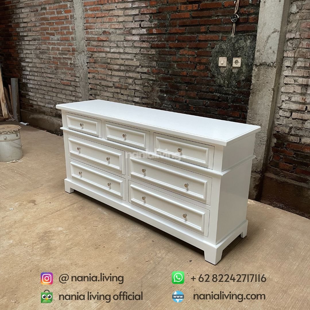 Modern teak duco minimalist sideboard 3 cv nania bintang utama