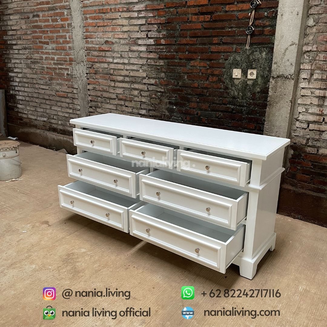 Modern teak duco minimalist sideboard 5 nanialiving