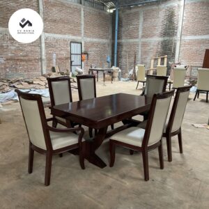 Teak Wood Minimalist Dining Table Jepara